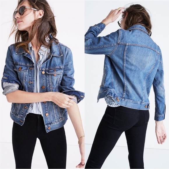 Madewell Jackets & Blazers - Madewell Classic Fit Premium Denim Jean Jacket | Size Large